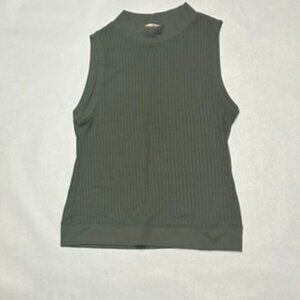 Wishful Park green high neck tank top size large